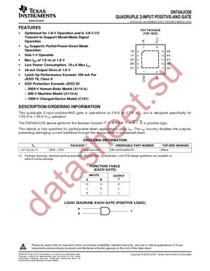 SN74AUC08RGYR datasheet  